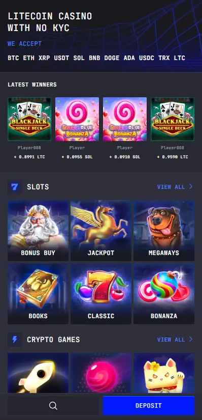 LTC Casino Mobile